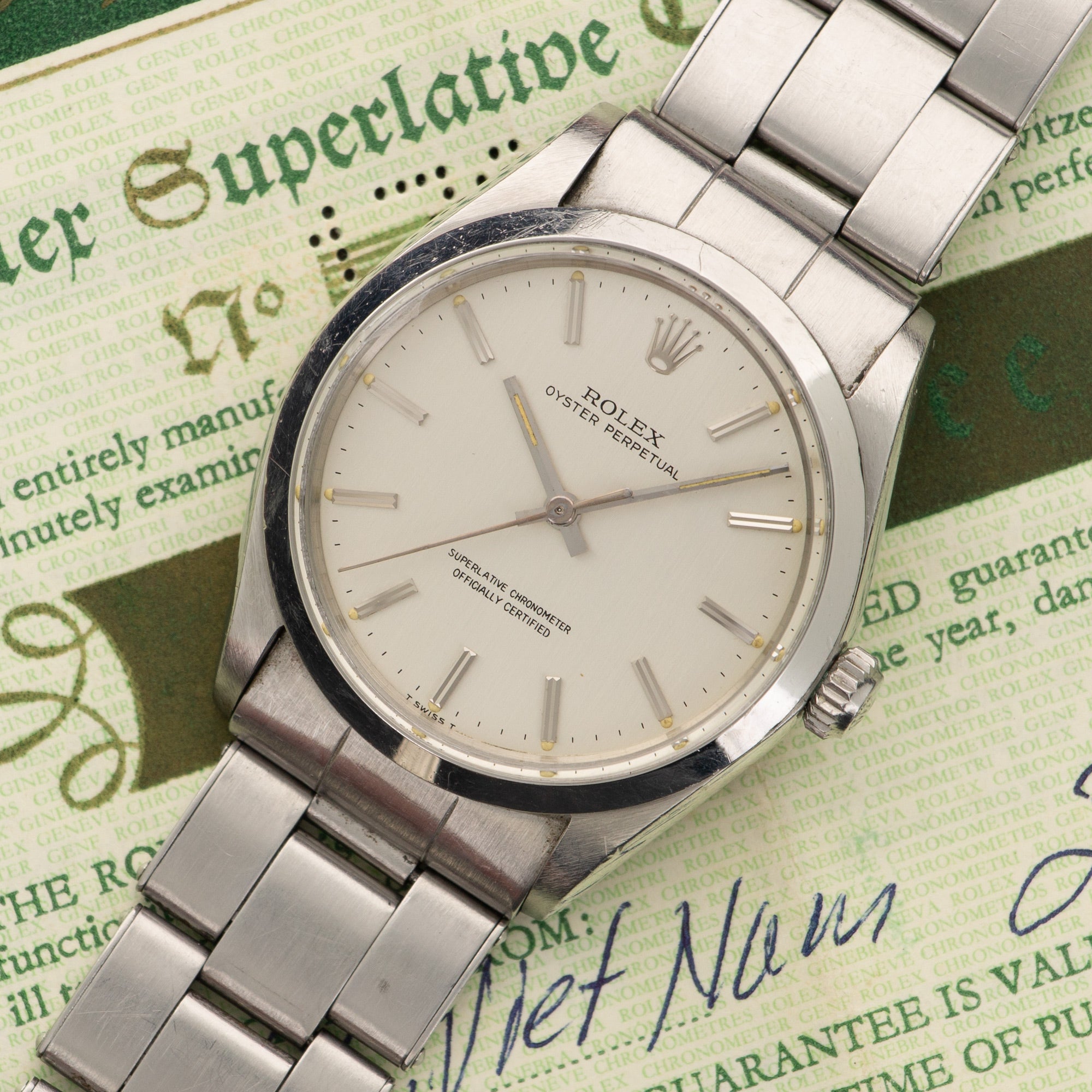 Rolex - Rolex Oyster Perpetual Watch Ref. 1002 with Original Papers - The Keystone Watches
