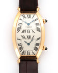 Cartier - Cartier Rose Gold Tonneau Dual Time Zone Watch - The Keystone Watches