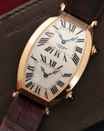 Cartier - Cartier Rose Gold Tonneau Dual Time Zone Watch - The Keystone Watches