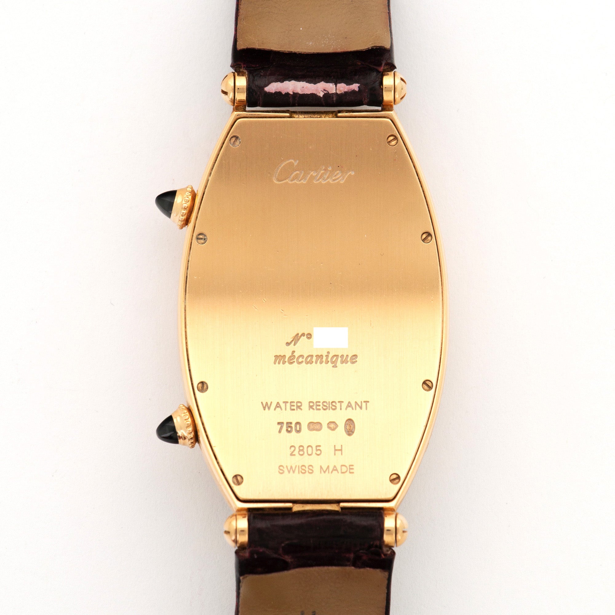 Cartier - Cartier Rose Gold Tonneau Dual Time Zone Watch - The Keystone Watches