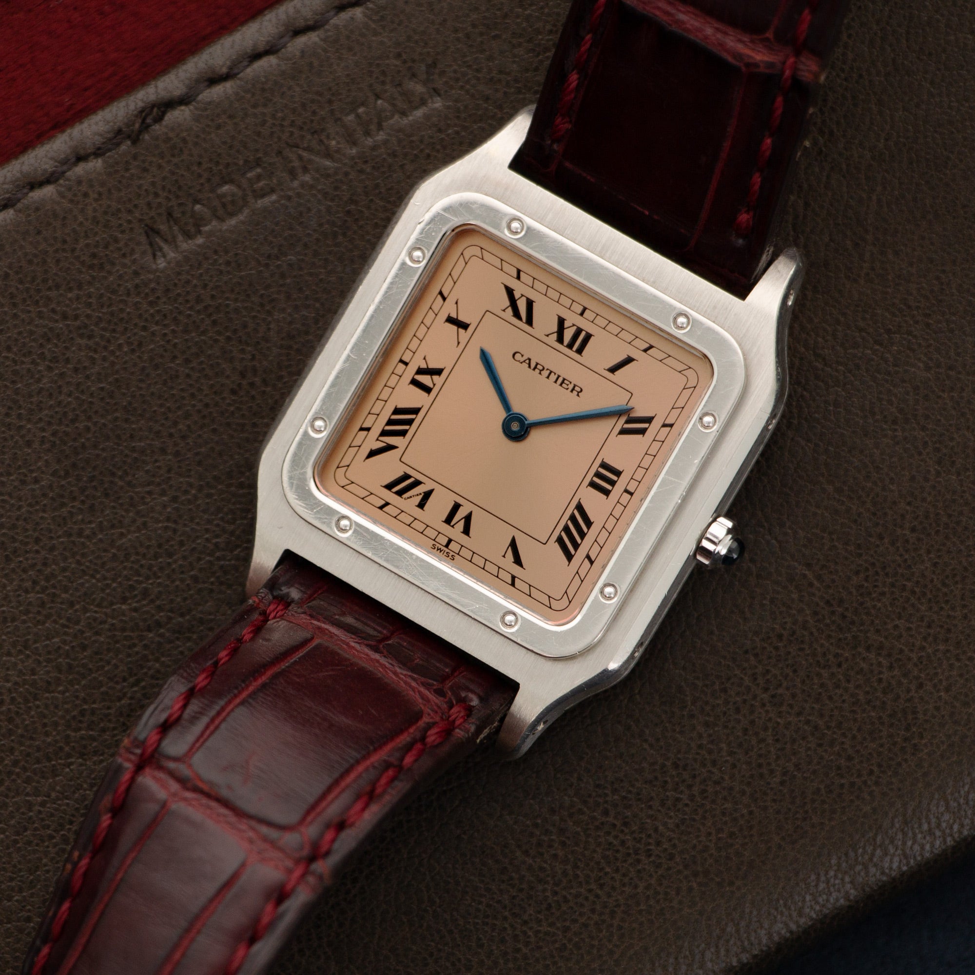 Cartier - Cartier Platinum Santos Dumont Watch, Ref. 1575 - The Keystone Watches