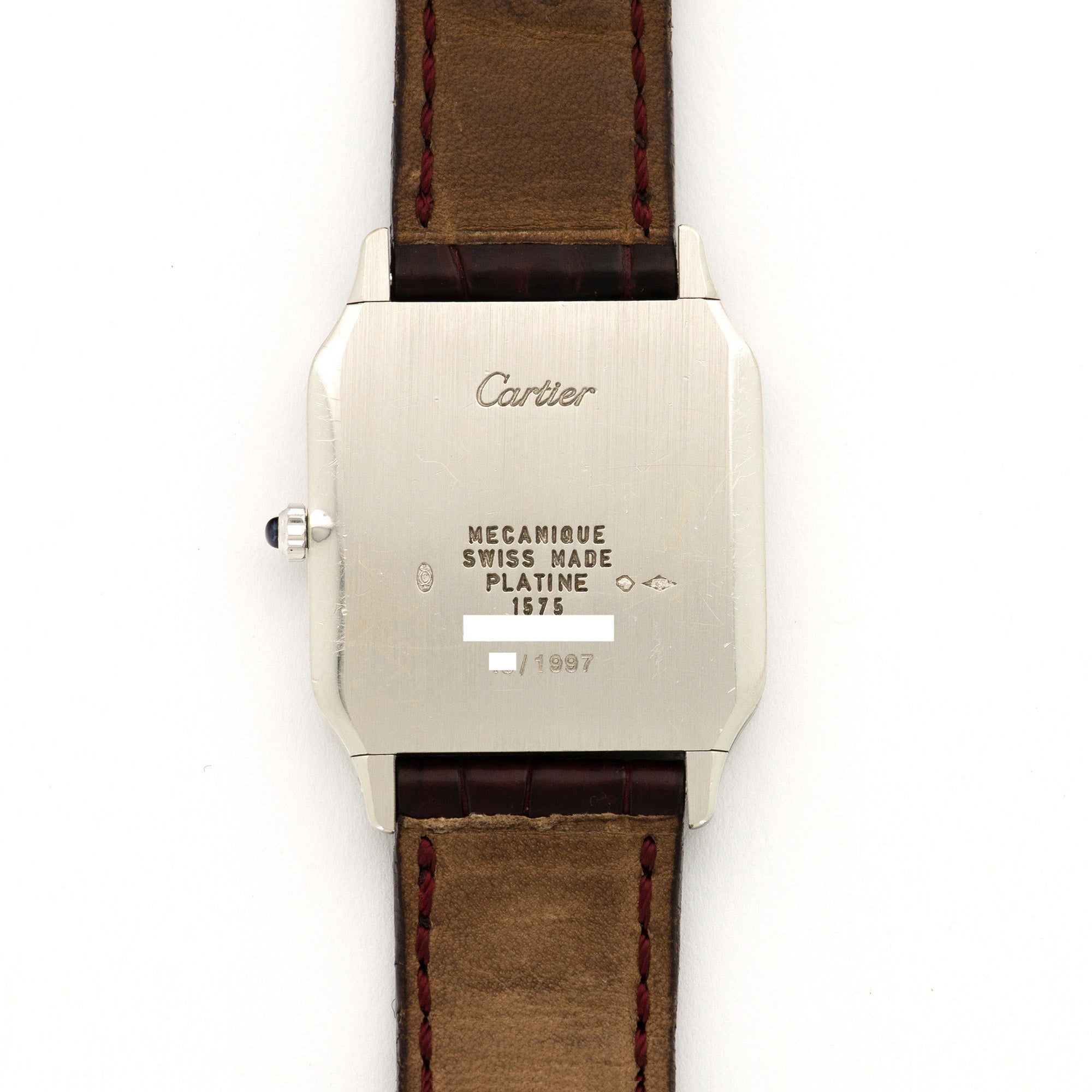 Cartier - Cartier Platinum Santos Dumont Watch, Ref. 1575 - The Keystone Watches