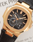 Patek Philippe - Patek Philippe Rose Gold Nautilus Moonphase Watch Ref. 5712 - The Keystone Watches