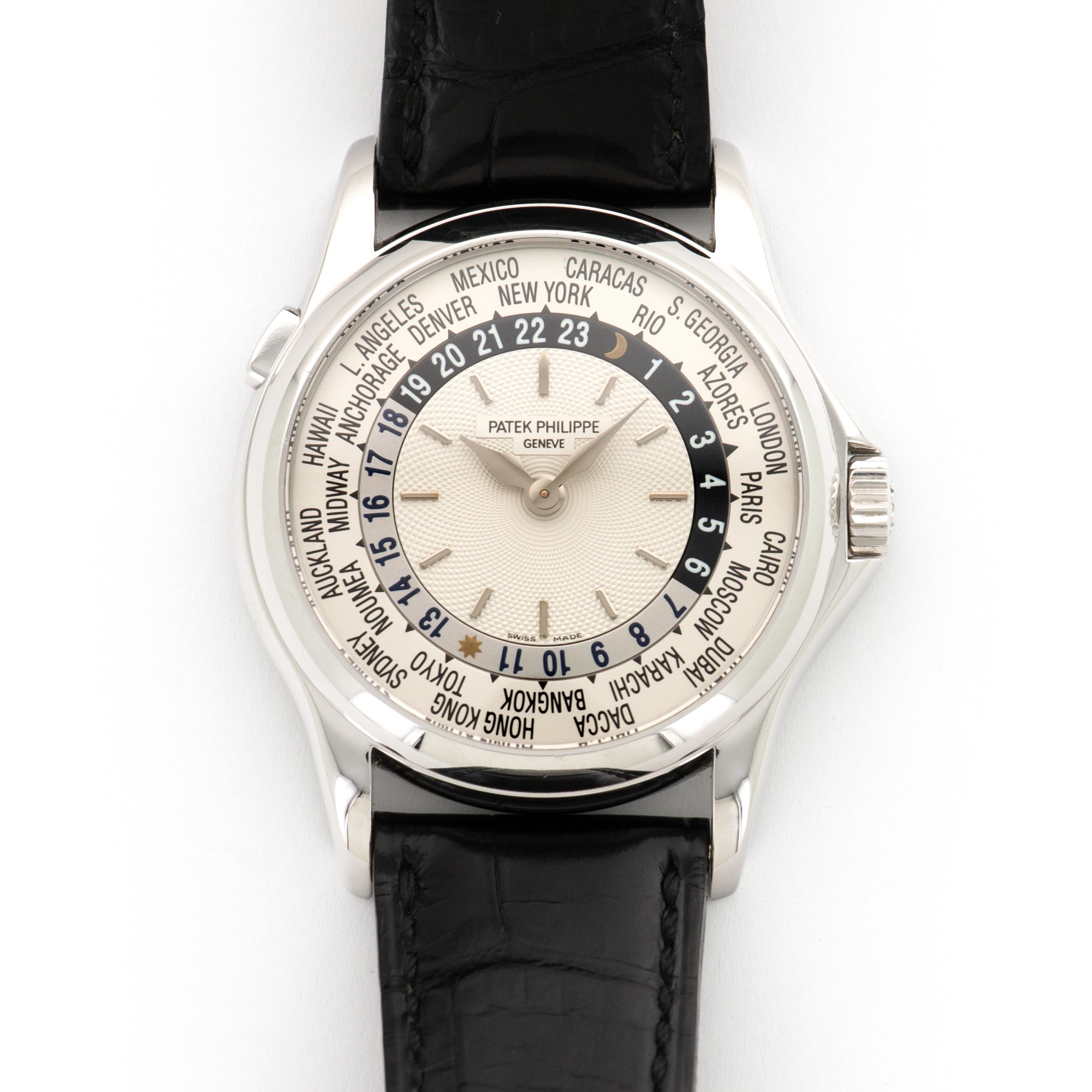 Patek Philippe - Patek Philippe White Gold Travel Time Watch Ref. 5110 with Original Box and Papers - The Keystone Watches