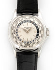Patek Philippe - Patek Philippe White Gold Travel Time Watch Ref. 5110 with Original Box and Papers - The Keystone Watches