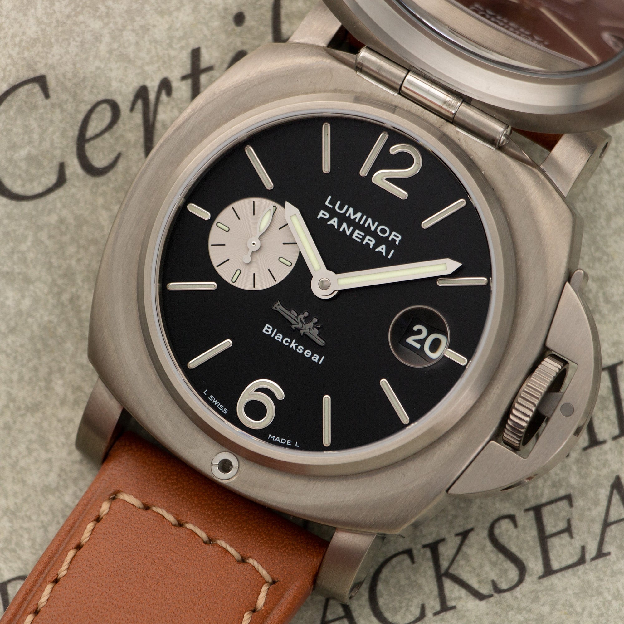 Panerai - Panerai Luminor Black Seal for Purdey Ref. Pam76 - The Keystone Watches