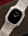 Patek Philippe - Patek Philippe White Gold Bracelet Onyx Dial Ref. 3729 - The Keystone Watches