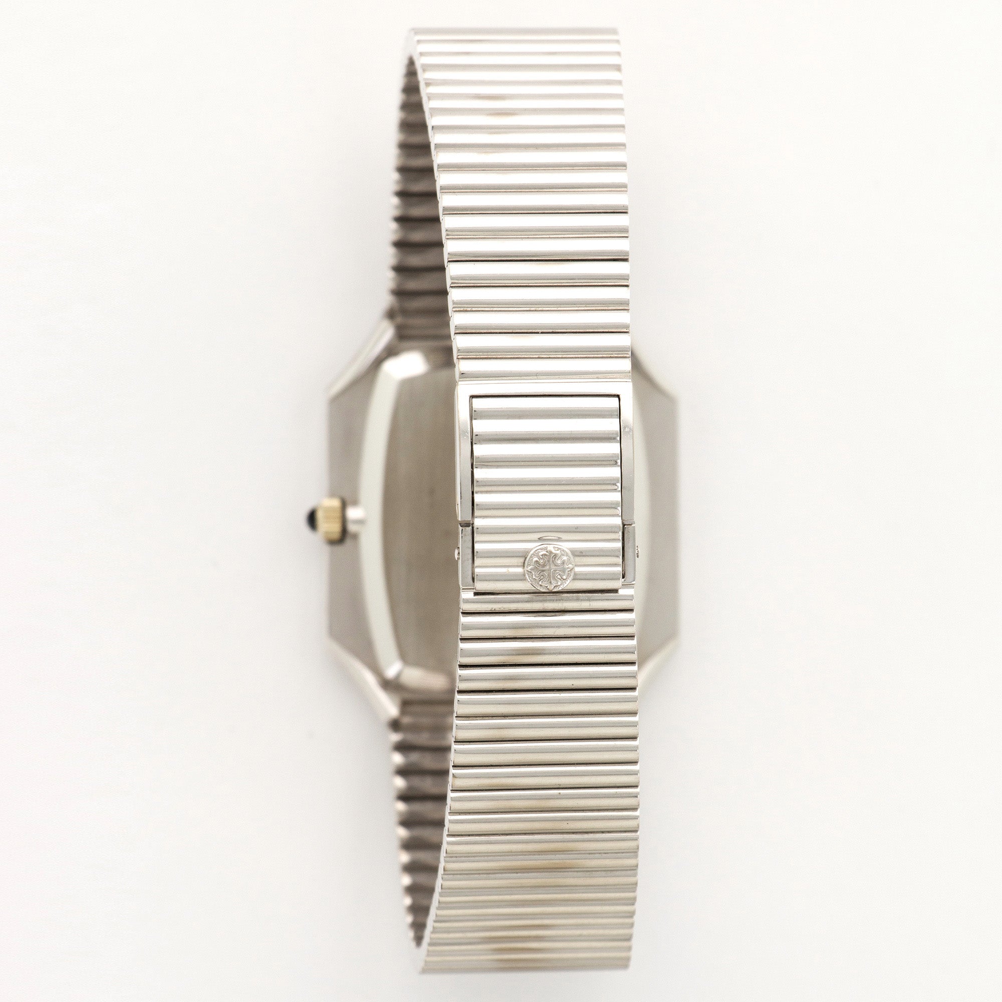 Patek Philippe - Patek Philippe White Gold Bracelet Onyx Dial Ref. 3729 - The Keystone Watches