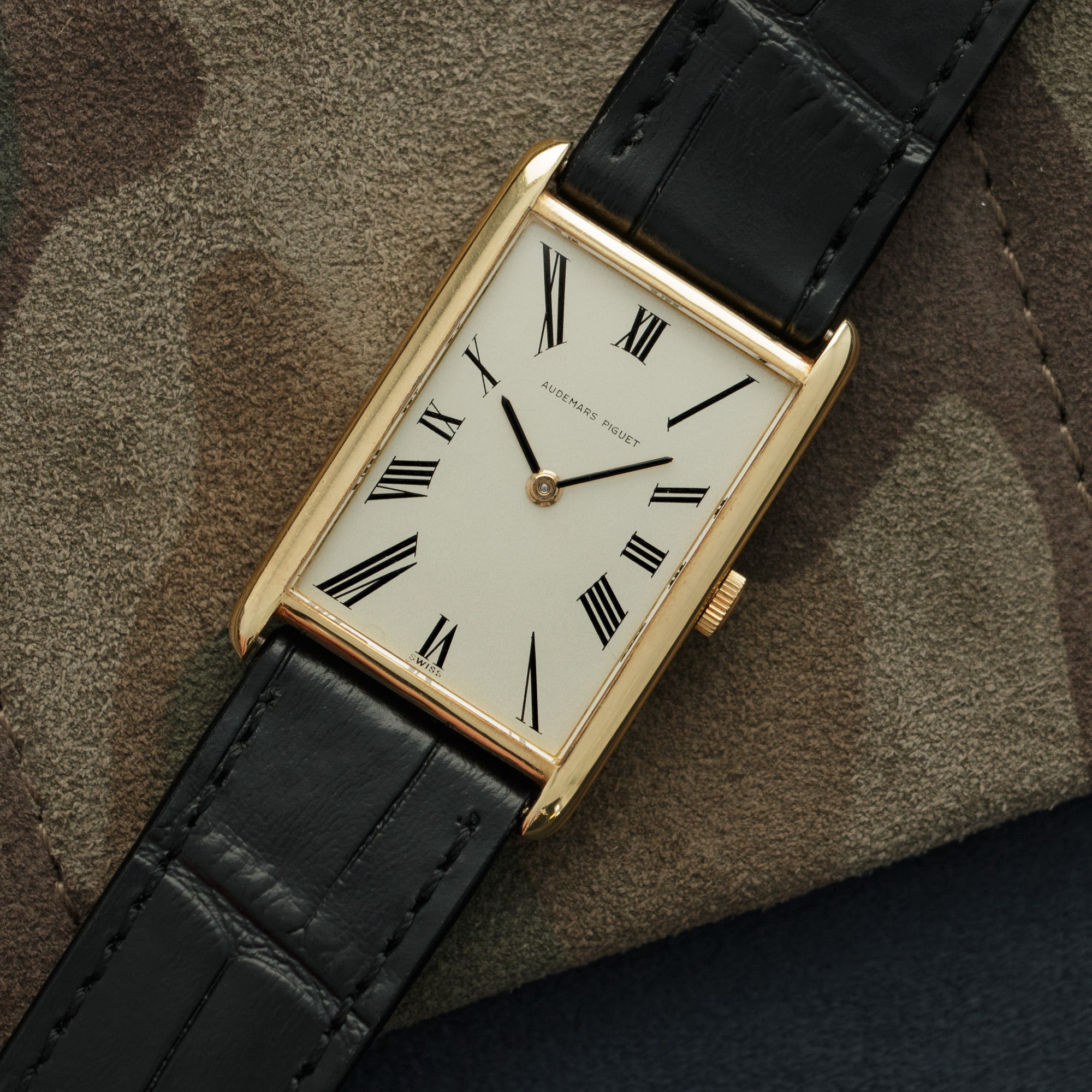 Audemars Piguet - Audemars Piguet Yellow Gold Rectangular Strap Watch - The Keystone Watches