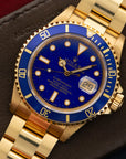 Rolex - Rolex Yellow Gold Submariner Lapis Lazuli Watch Ref. 16618 - The Keystone Watches