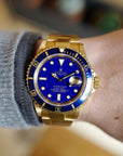 Rolex - Rolex Yellow Gold Submariner Lapis Lazuli Watch Ref. 16618 - The Keystone Watches