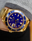 Rolex - Rolex Yellow Gold Submariner Lapis Lazuli Watch Ref. 16618 - The Keystone Watches