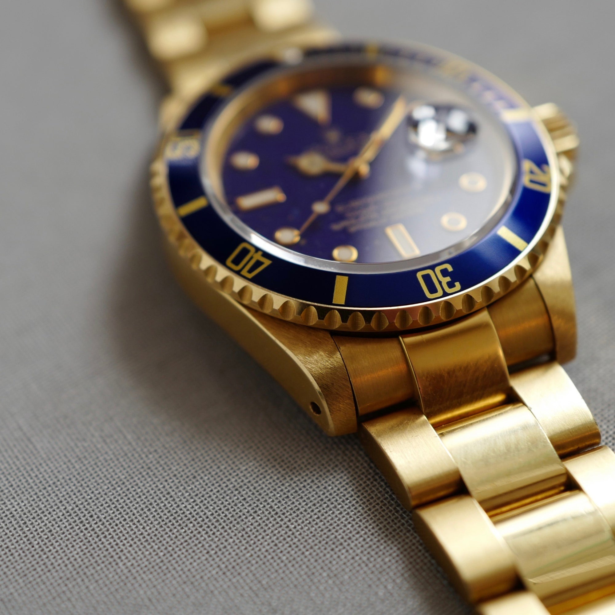 Rolex - Rolex Yellow Gold Submariner Lapis Lazuli Watch Ref. 16618 - The Keystone Watches
