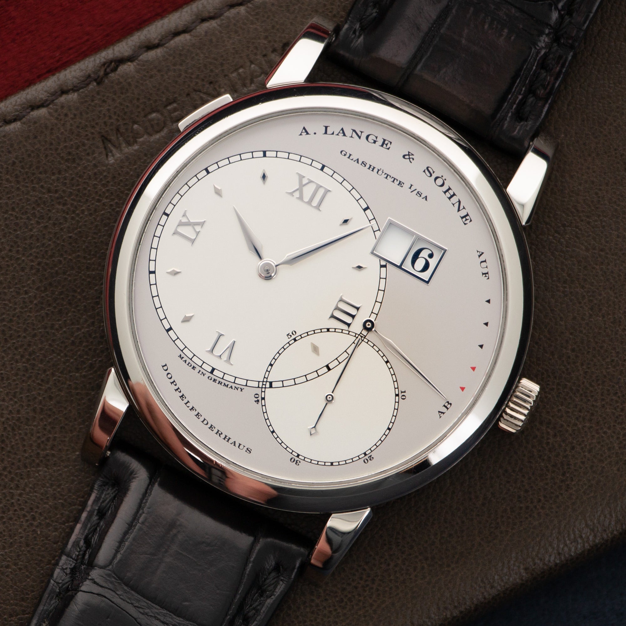 A. Lange &amp; Sohne - A. Lange &amp; Sohne Platinum Grand Lange 1 Watch Ref. 117.025 - The Keystone Watches