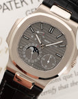Patek Philippe - Patek Philippe White Gold Nautilus Moonphase Watch Ref. 5712 - The Keystone Watches