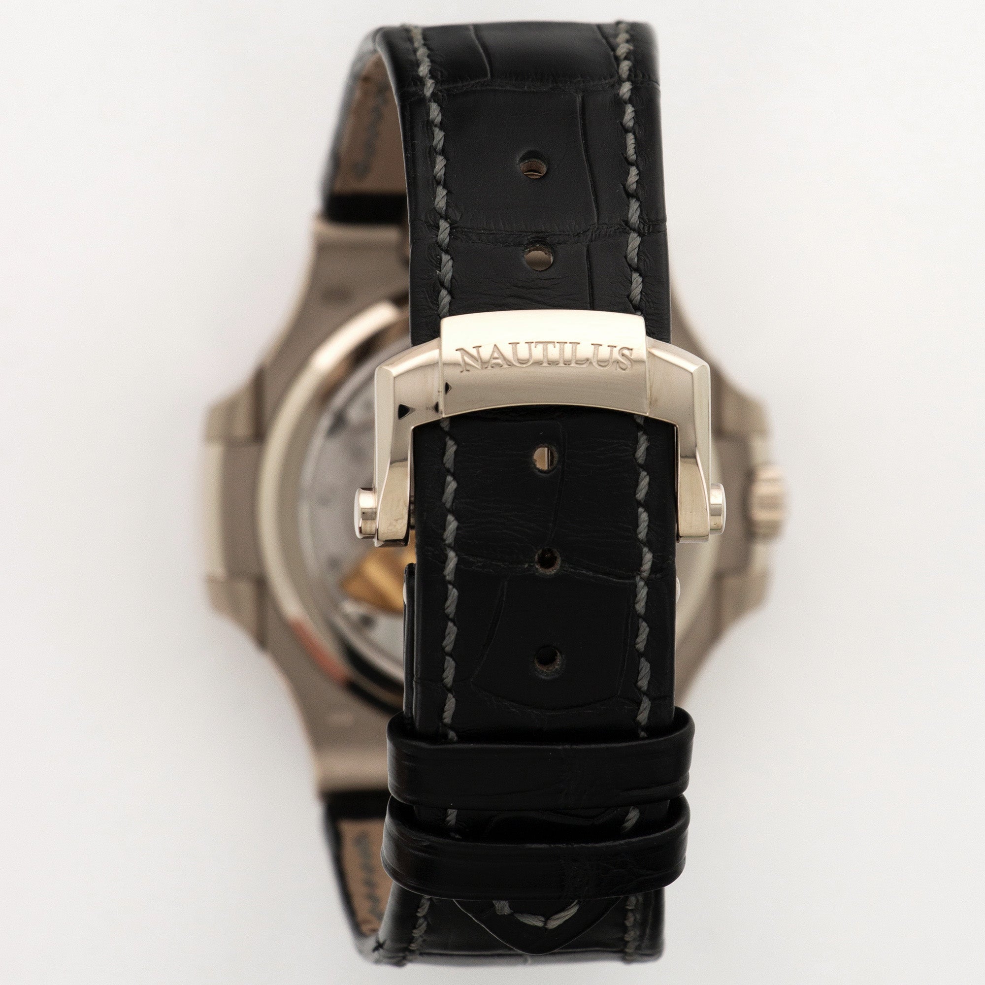 Patek Philippe - Patek Philippe White Gold Nautilus Moonphase Watch Ref. 5712 - The Keystone Watches