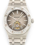 Audemars Piguet - Audemars Piguet Platinum Royal Oak Tourbillon Baguette Diamond Watch - The Keystone Watches