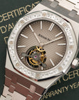 Audemars Piguet - Audemars Piguet Platinum Royal Oak Tourbillon Baguette Diamond Watch - The Keystone Watches