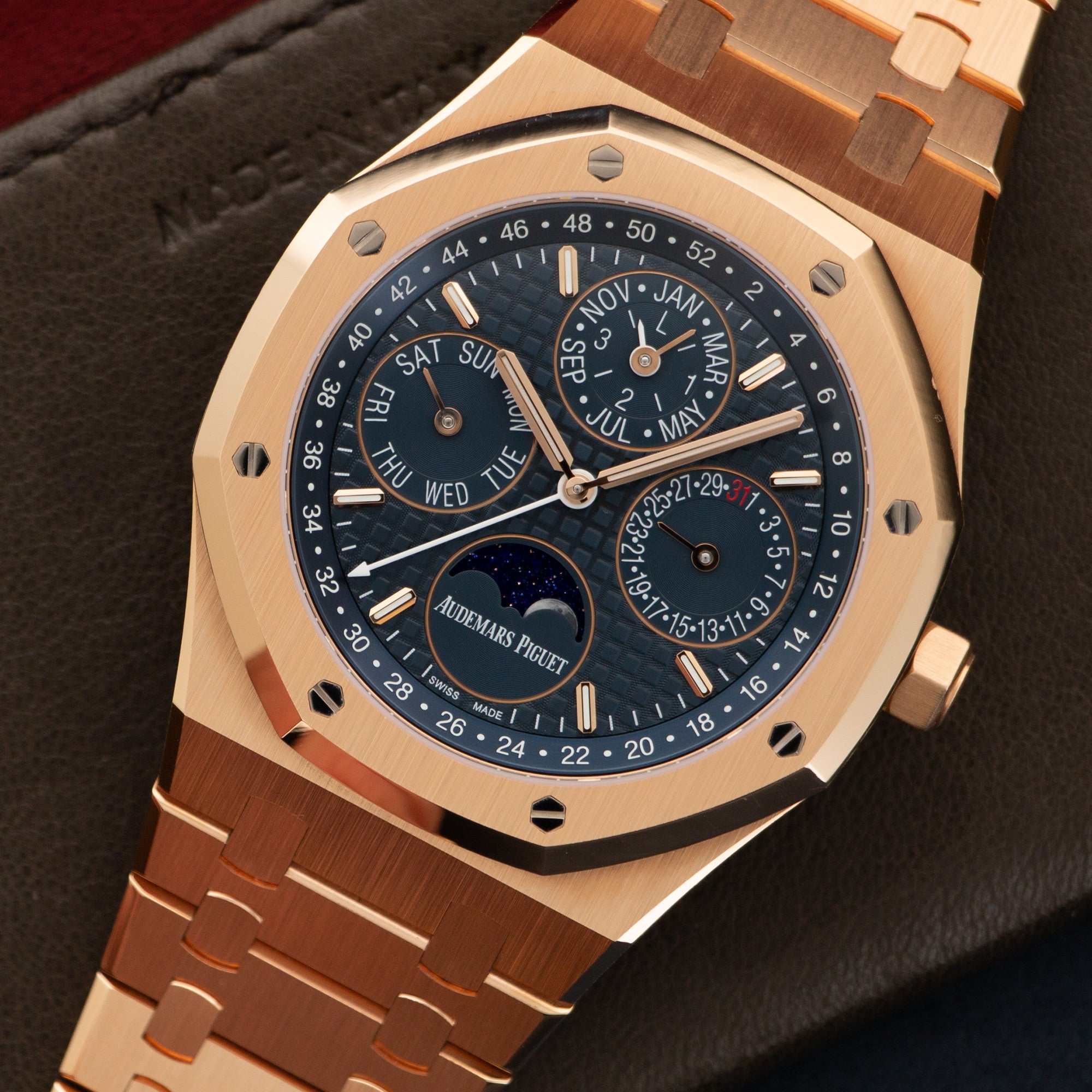Audemars Piguet - Audemars Piguet Rose Gold Royal Oak Perpetual Watch Ref. 26574 - The Keystone Watches