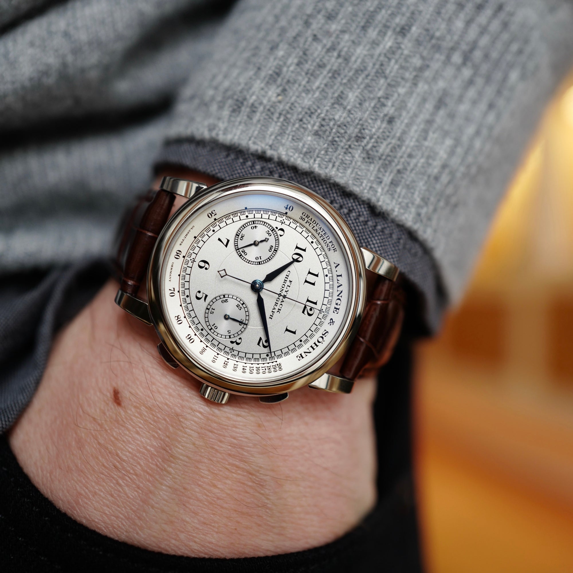 A. Lange & Sohne - A Lange & Sohne 1815 Chronograph White Gold - The Keystone Watches