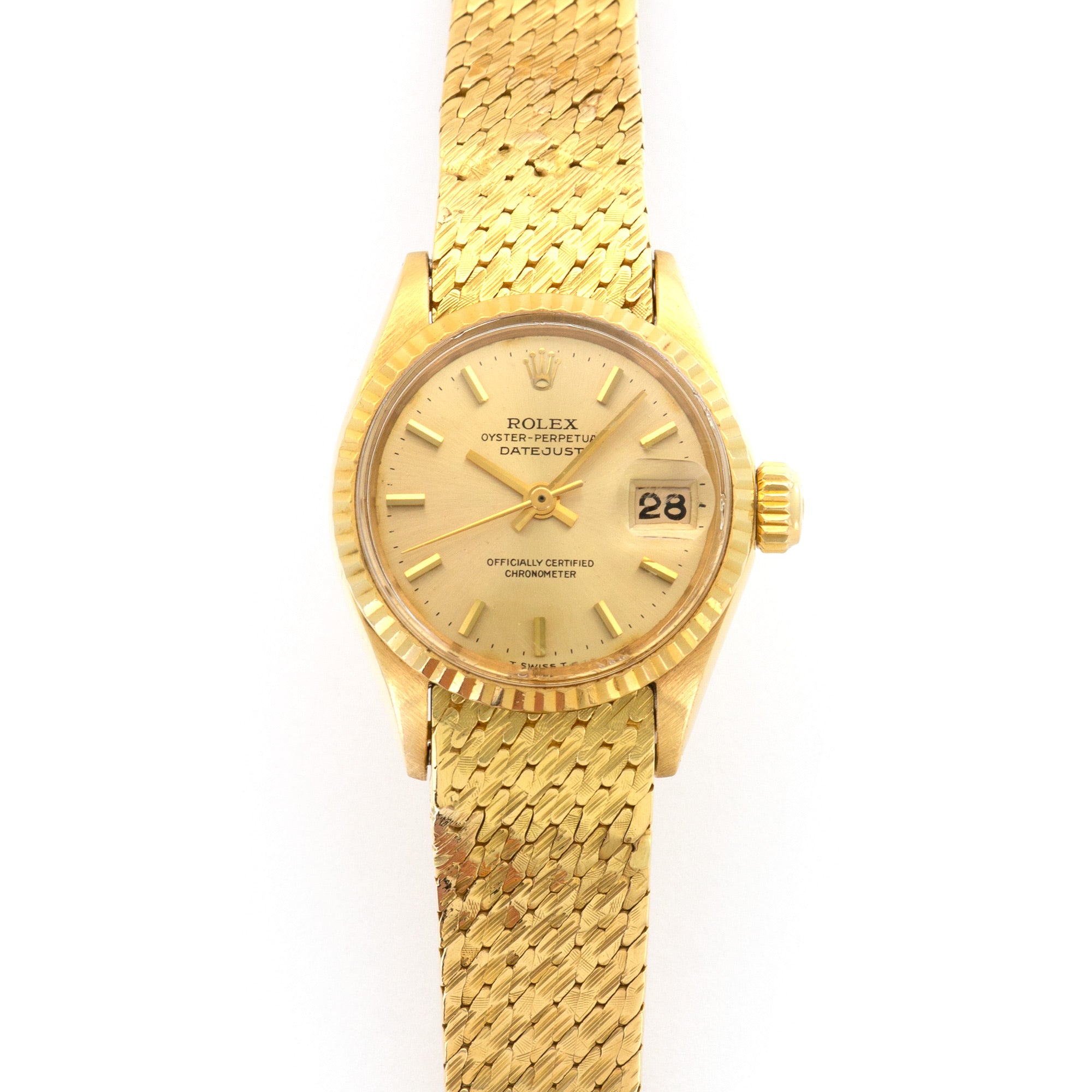 Rolex - Rolex Yellow Gold Datejust Watch Ref. 6517 with Original Warranty Papers - The Keystone Watches