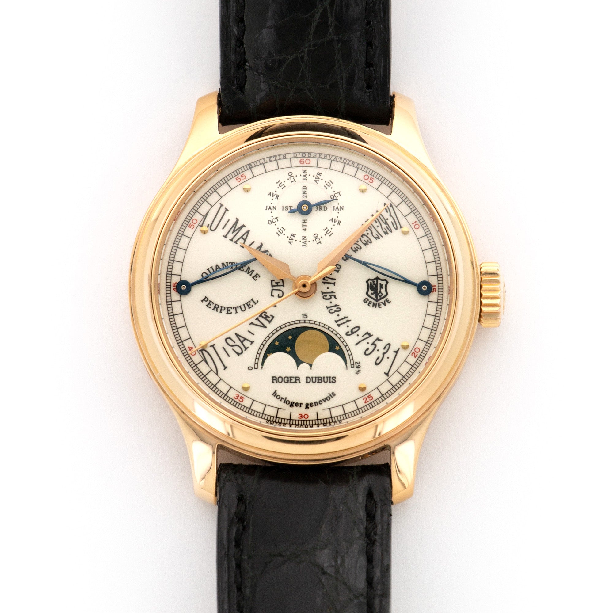 Roger Dubuis - Roger Dubuis Rose Gold Hommage Perpetual Retrograde Watch - The Keystone Watches