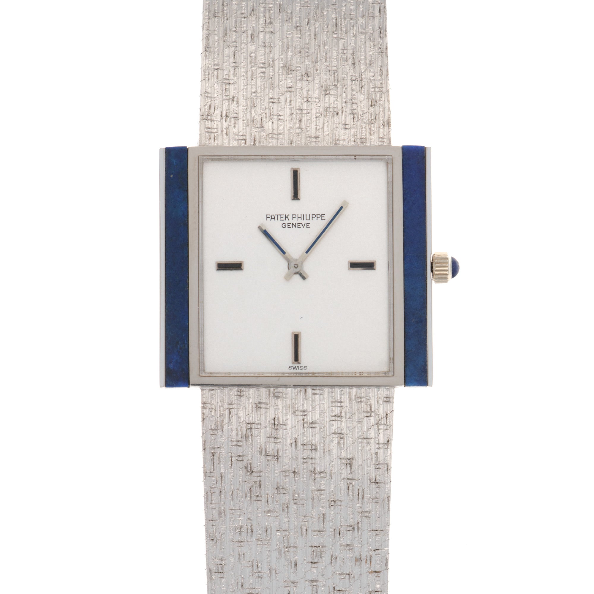 Patek Philippe - Patek Philippe White Gold Lapis Bracelet Watch Ref. 3578, with Original Hang Tag - The Keystone Watches