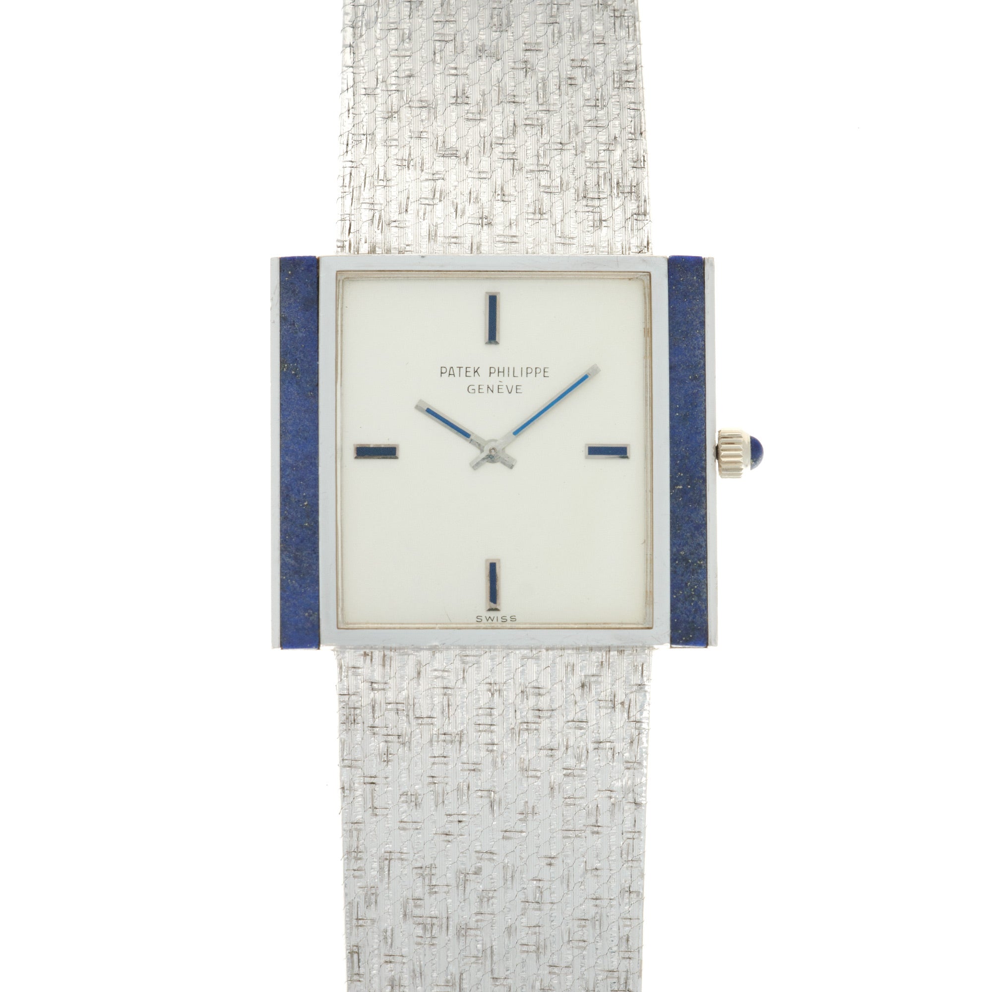 Patek Philippe - Patek Philippe White Gold Lapis Square Watch Ref. 3578 - The Keystone Watches