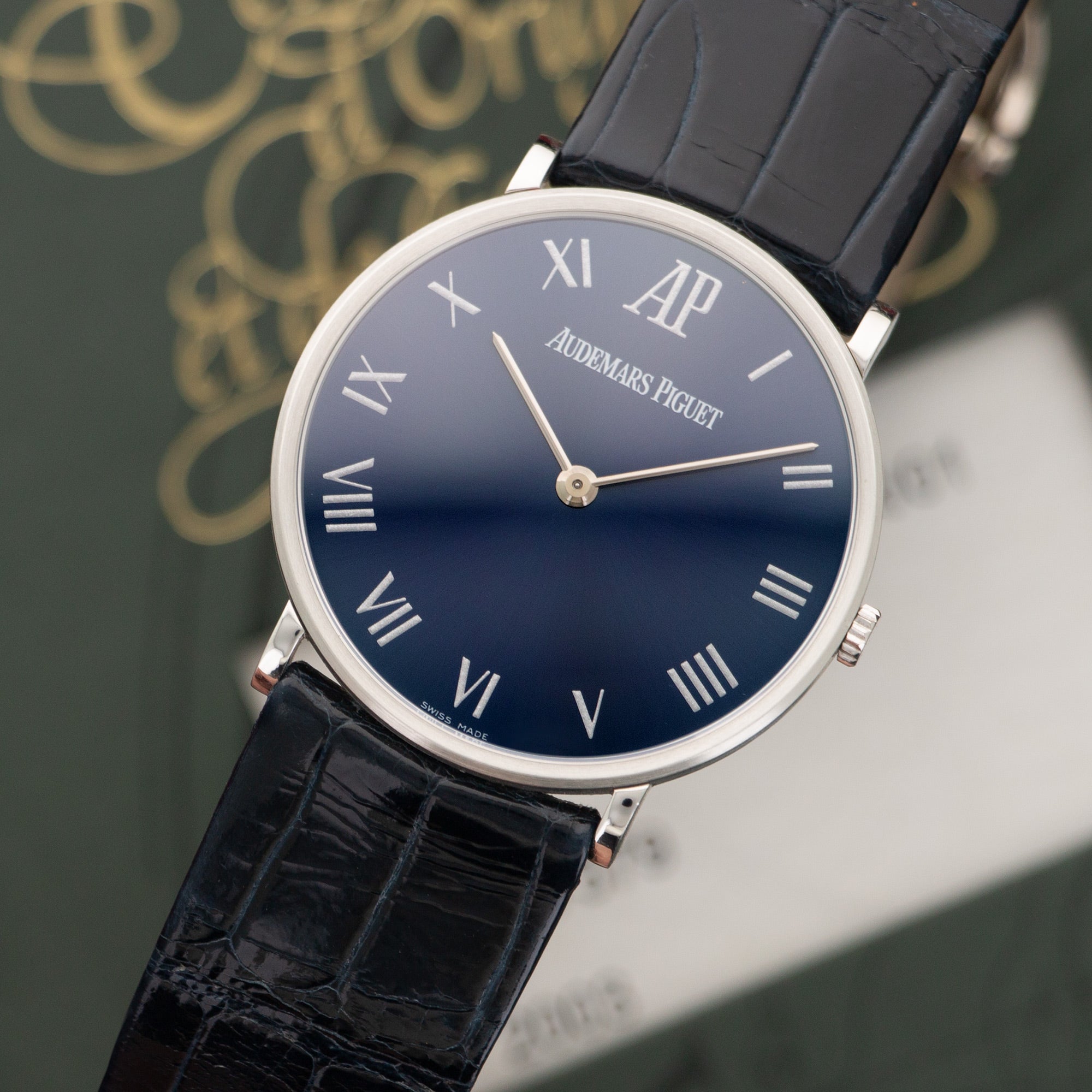 Audemars Piguet Platinum Anniversary Edition Ultra-Thin Strap Watch