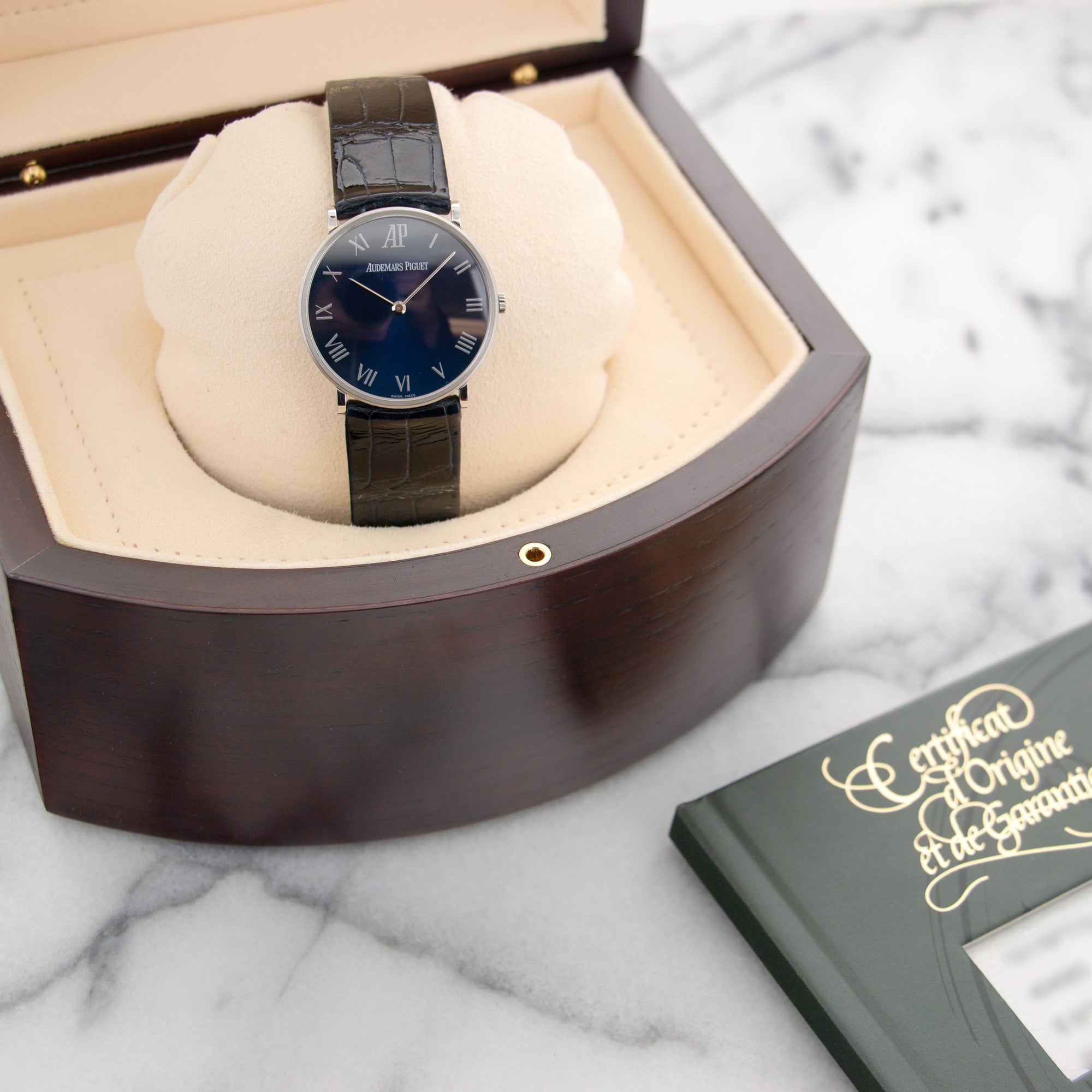 Audemars Piguet - Audemars Piguet Platinum Anniversary Edition Ultra-Thin Strap Watch - The Keystone Watches