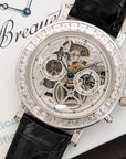 Breguet - Breguet White Gold Chronograph Skeleton Baguette Diamond Watch - The Keystone Watches