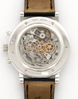 Breguet - Breguet White Gold Chronograph Skeleton Baguette Diamond Watch - The Keystone Watches