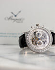 Breguet - Breguet White Gold Chronograph Skeleton Baguette Diamond Watch - The Keystone Watches