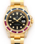 Rolex - Rolex Yellow Gold GMT-Master II Sapphire Ruby Diamond Watch Ref. 116758 - The Keystone Watches
