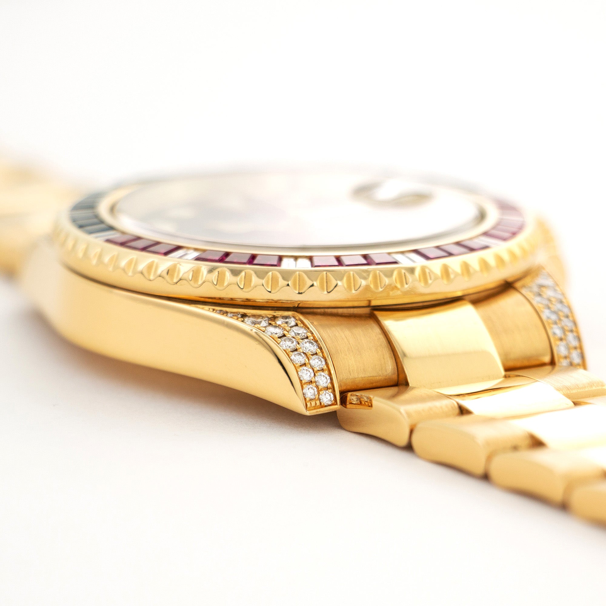 Rolex - Rolex Yellow Gold GMT-Master II Sapphire Ruby Diamond Watch Ref. 116758 - The Keystone Watches