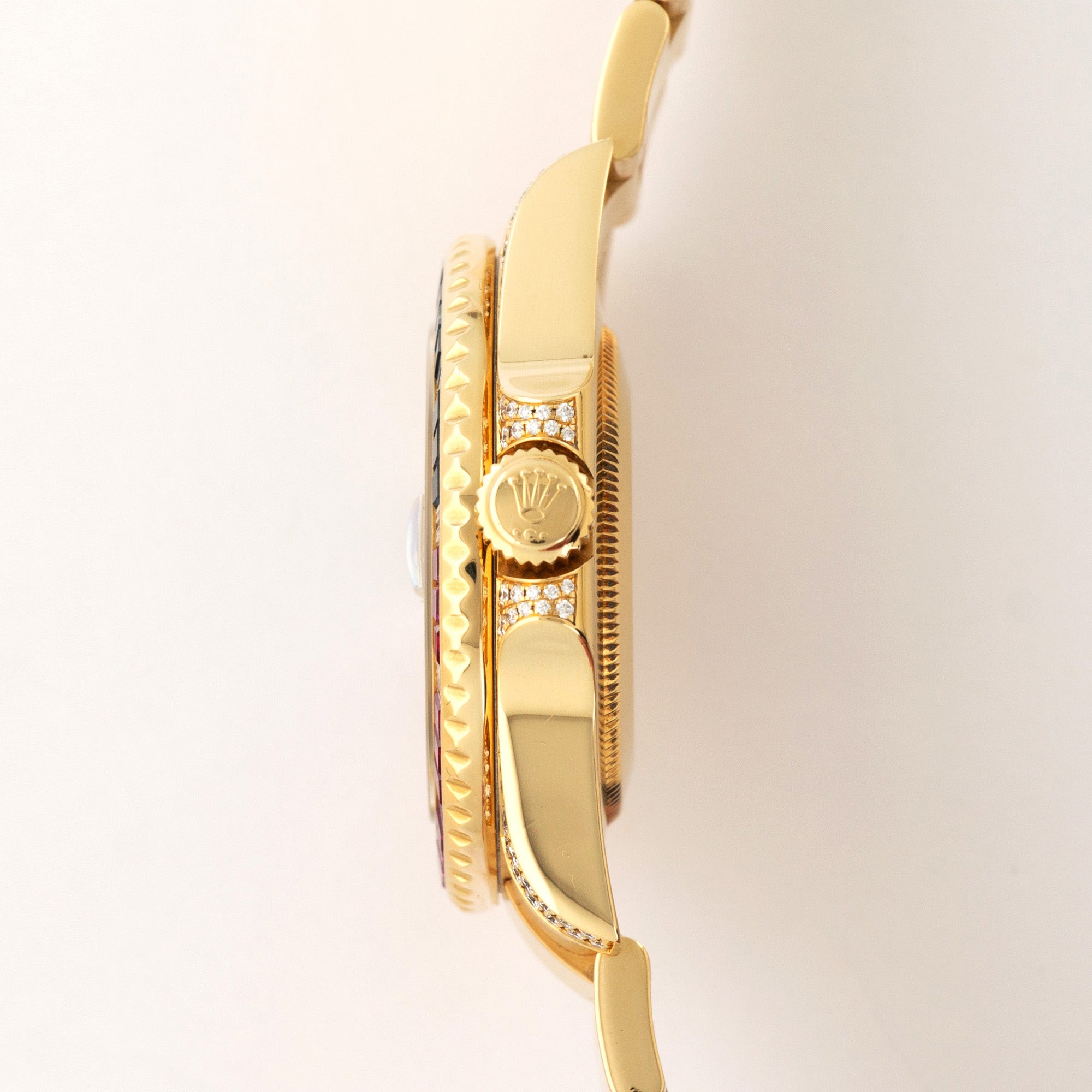 Rolex - Rolex Yellow Gold GMT-Master II Sapphire Ruby Diamond Watch Ref. 116758 - The Keystone Watches