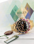 Rolex - Rolex Yellow Gold GMT-Master II Sapphire Ruby Diamond Watch Ref. 116758 - The Keystone Watches