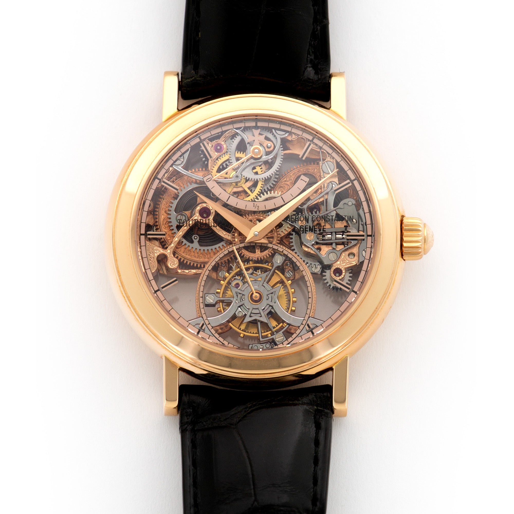 Vacheron Constantin - Vacheron Constantin Rose Gold Skeletonized Tourbillon Watch - The Keystone Watches