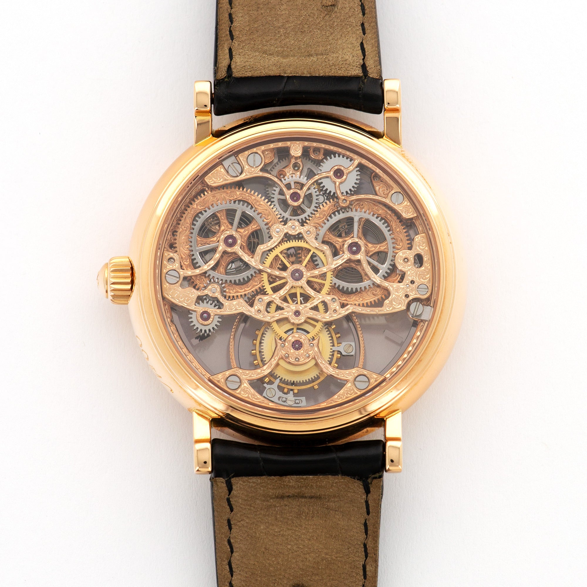 Vacheron Constantin - Vacheron Constantin Rose Gold Skeletonized Tourbillon Watch - The Keystone Watches