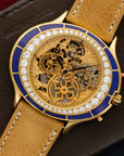 Piaget - Piaget Yellow Gold Skeletonized Lapis Lazuli Chronograph Watch - The Keystone Watches
