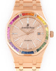 Audemars Piguet - Audemars Piguet Rose Gold Royal Oak Rainbow Watch - The Keystone Watches