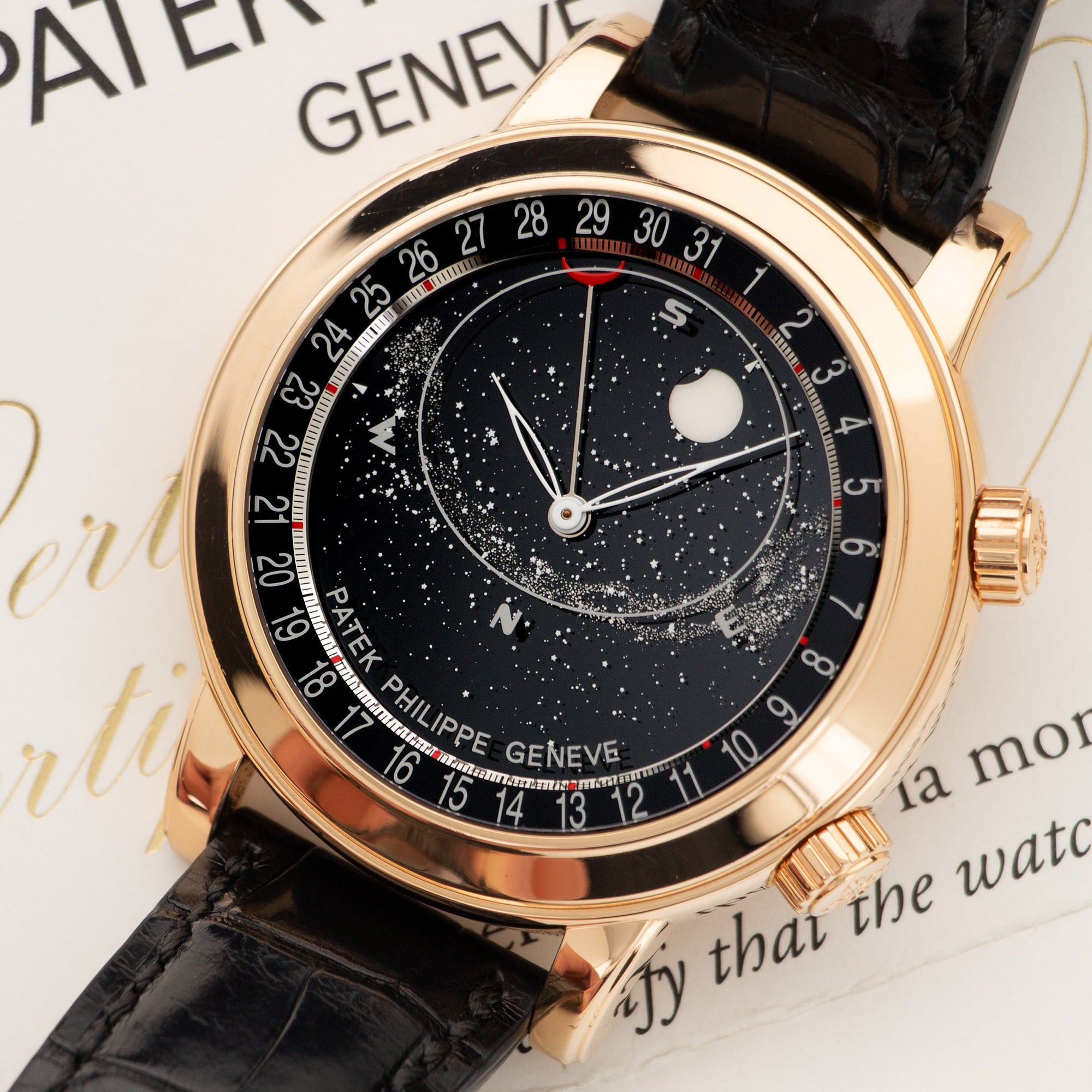 Patek Philippe - Patek Philippe Rose Gold Sky Moon Celestial Watch Ref. 6102 - The Keystone Watches