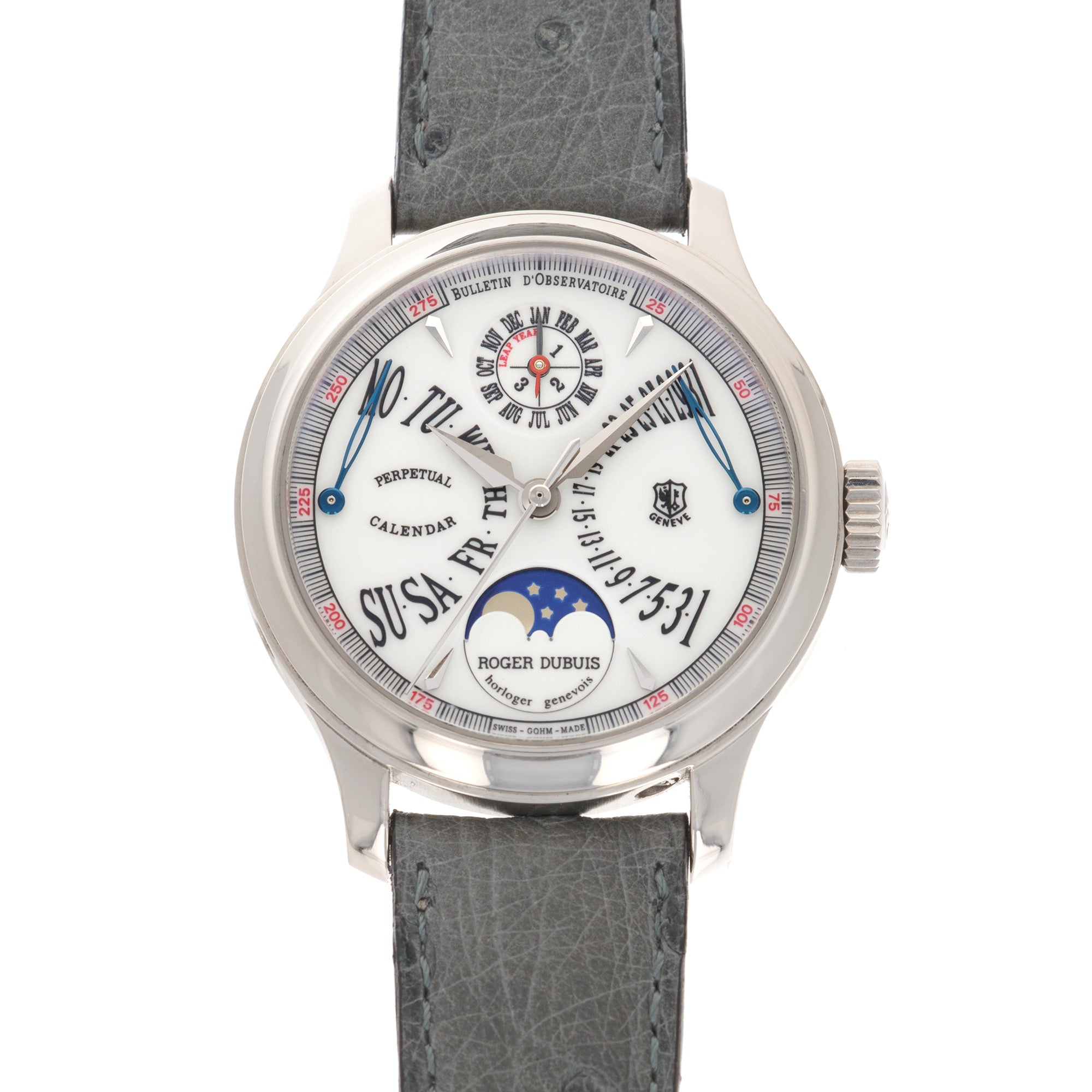 Roger Dubuis - Roger Dubuis White Gold Hommage Perpetual Calendar Watch - The Keystone Watches