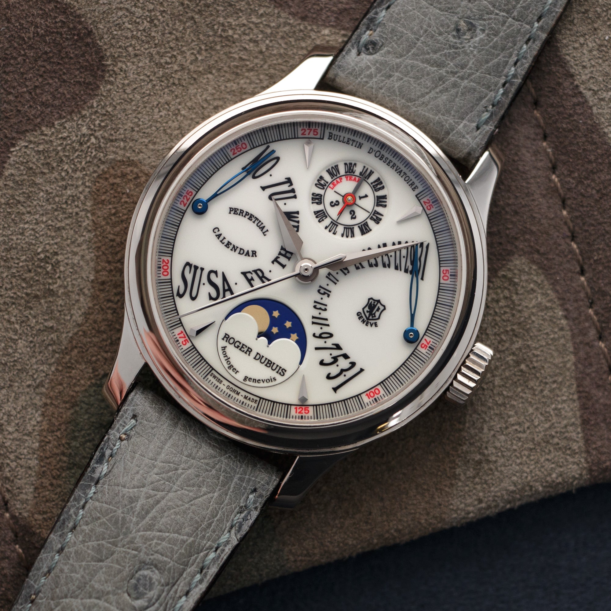 Roger Dubuis - Roger Dubuis White Gold Hommage Perpetual Calendar Watch - The Keystone Watches