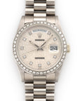 Rolex - Rolex White Gold Day-Date Crown Collection Diamond Watch - The Keystone Watches