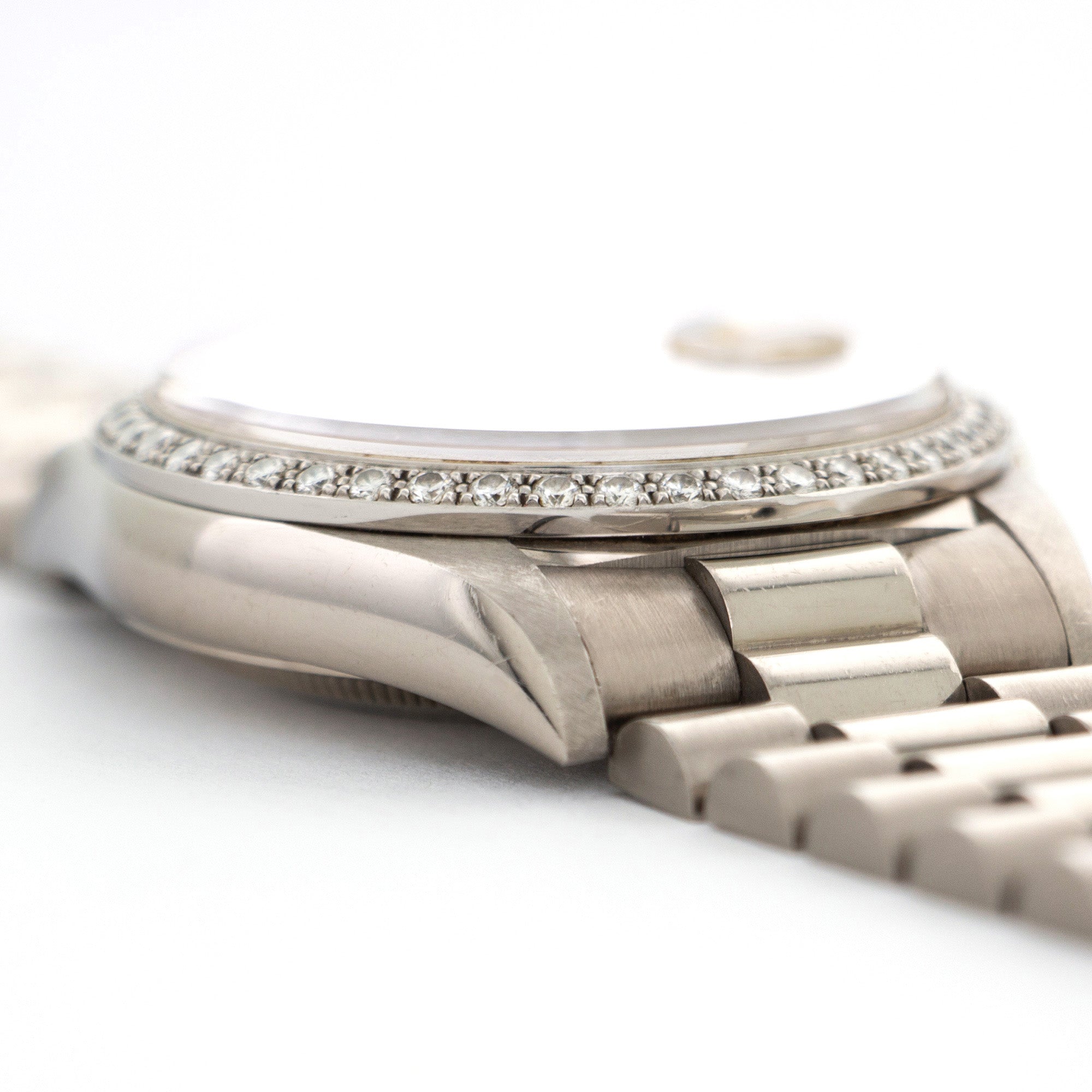 Rolex - Rolex White Gold Day-Date Crown Collection Diamond Watch - The Keystone Watches