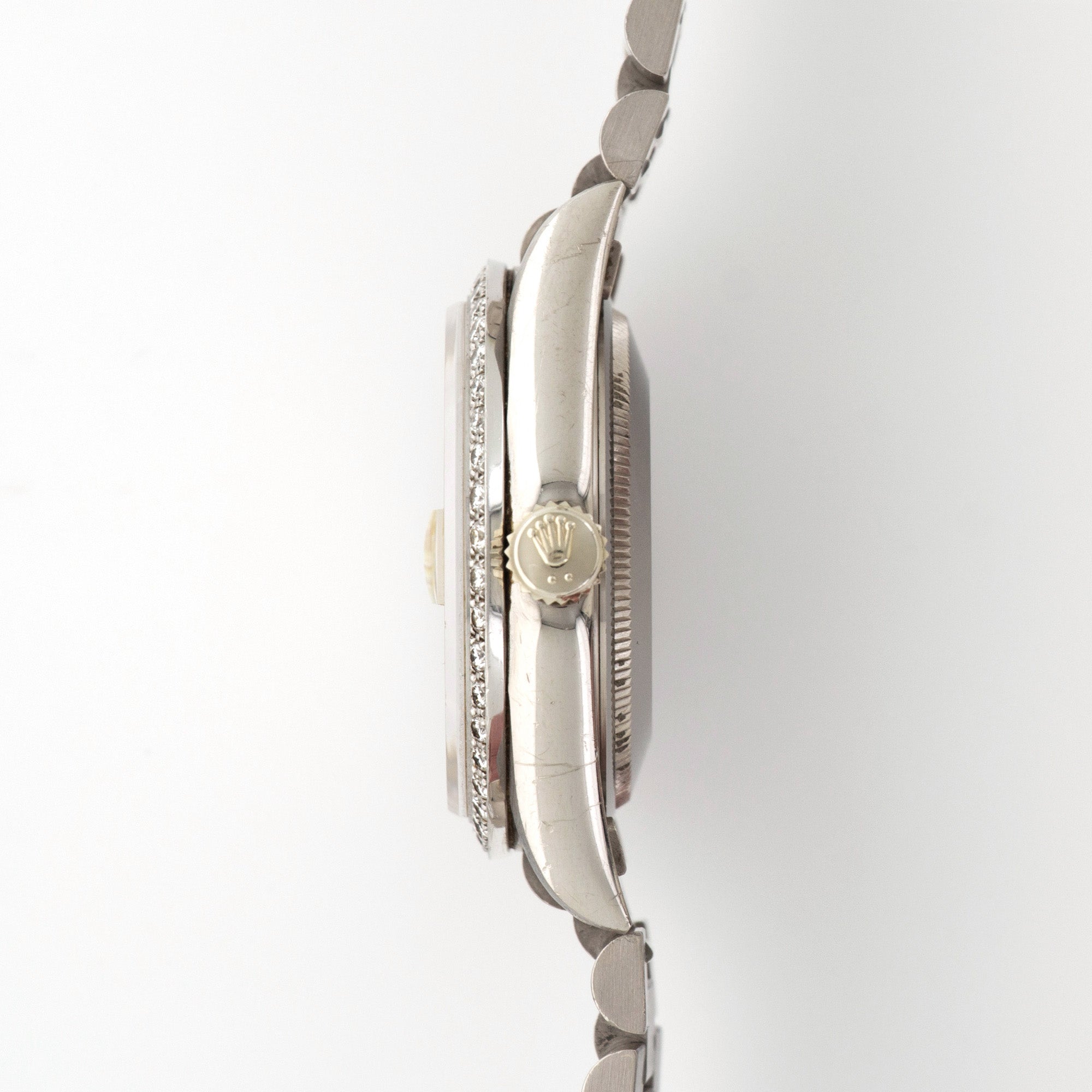 Rolex - Rolex White Gold Day-Date Crown Collection Diamond Watch - The Keystone Watches