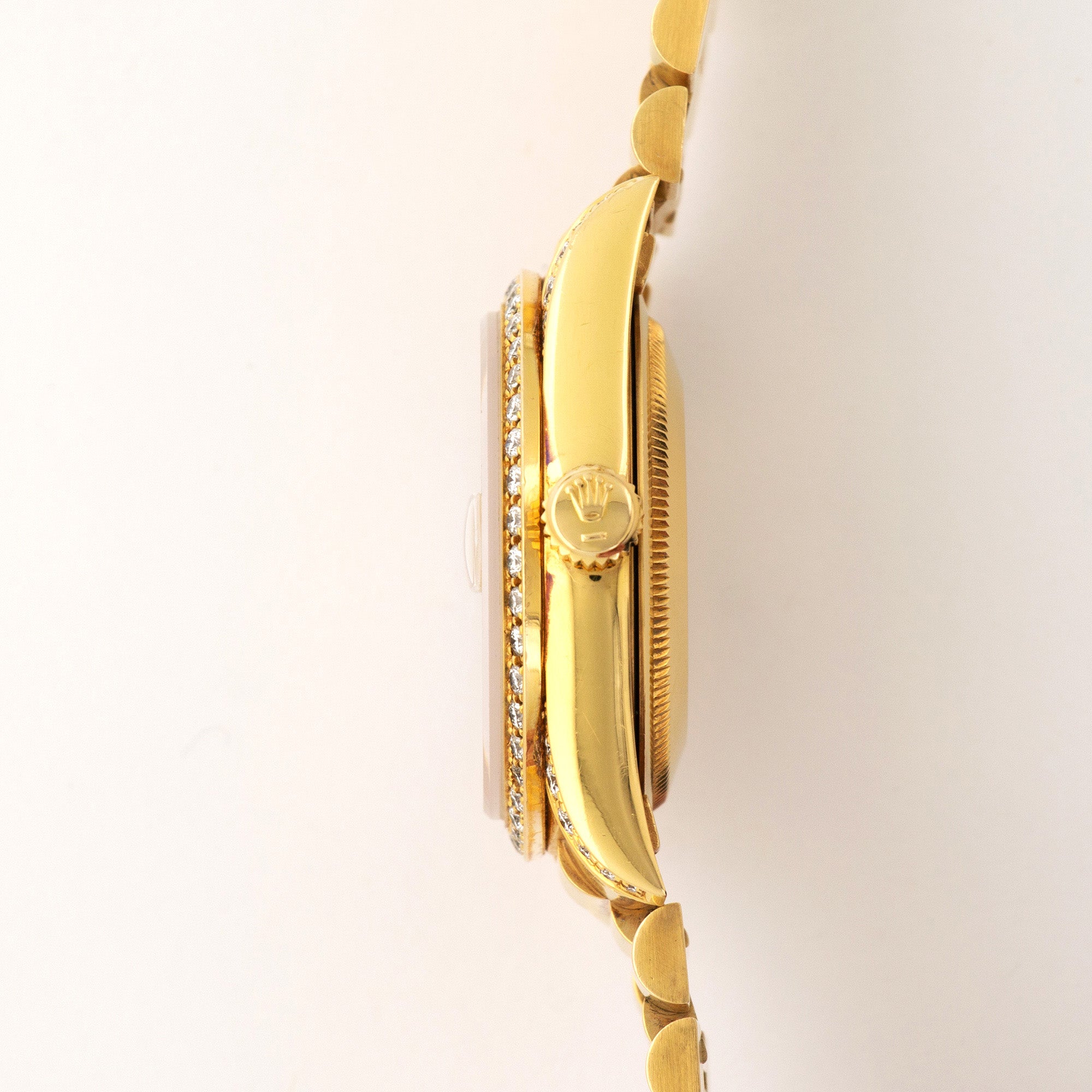 Rolex - Rolex Yellow Gold Day-Date Diamond Ruby Watch - The Keystone Watches