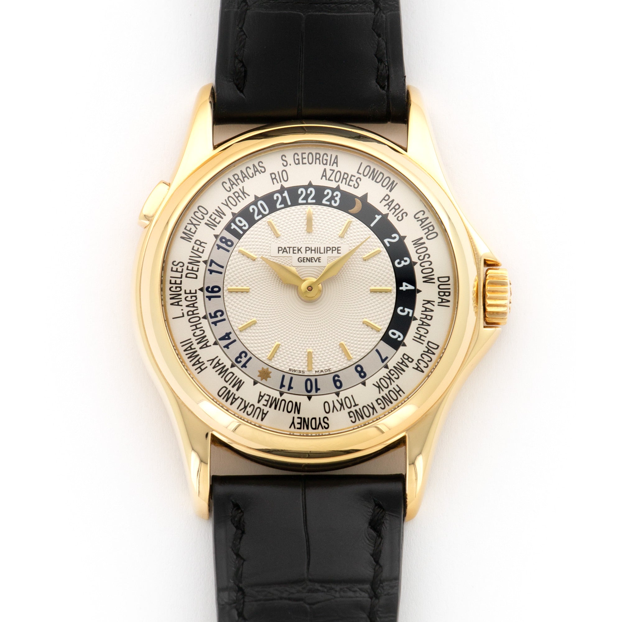 Patek Philippe - Patek Philippe Yellow Gold World Time Watch Ref. 5110, with Original Box and Papers - The Keystone Watches