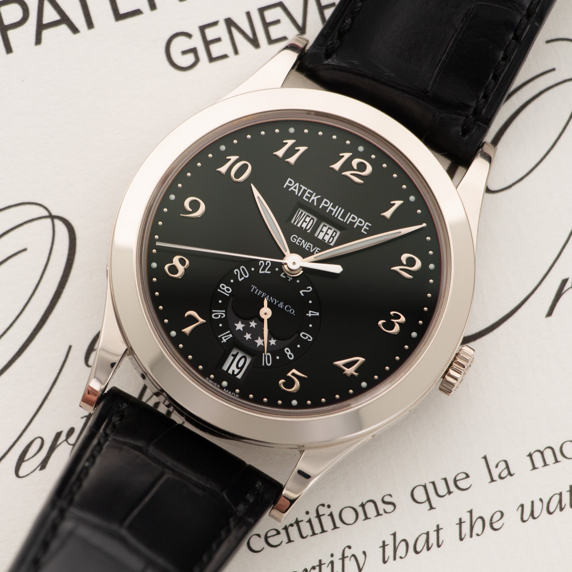 Patek Philippe - Patek Philippe White Gold Annual Calendar Tiffany & Co. Watch Ref. 5396 - The Keystone Watches